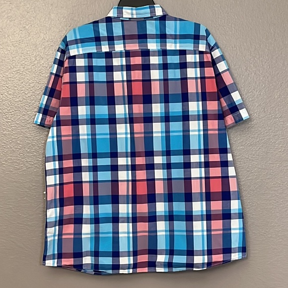 American Eagle Men’s Slim fit Plaid Shirt Sleeve Button down collared Shirt XL - Picture 8 of 10